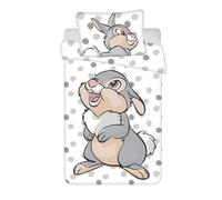 Jerry Fabrics - Parure de lit bébé Bambi - 100% coton - Housse de couette 100x135 cm + Taie 40x60 cm