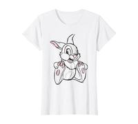Bambi Sitting Thumper T-Shirt, Femme, Blanc, L
