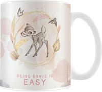 Bambi - Tasse à café "Being Brave Is Easy" PM3803 (Taille unique) (Blanc)