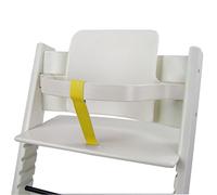 BAMBINI Welt Sangle d'entrejambe compatible avec chaise haute Stokke Tripp Trapp en cuir véritable (jaune)