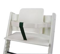 BAMBINI Welt Sangle d'entrejambe compatible avec la chaise haute Stokke Tripp Trapp en cuir véritable (vert)
