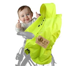 BambiniWelt by Rafael K. Cape de pluie REGENPONCHO pour siège vélo pour enfant Siège vélo Römer Bandes réfléchissantes Protection anti-pluie universelle