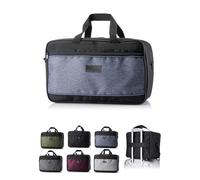 BambiniWelt by Rafael K. Sac à main pour Ryanair 40 x 25 x 20 cm 40 x 30 x 20 cm [Sac à main] Avion Sac de voyage pliable Sac de voyage Weekender Valise à main, Bleu chiné (M2), 40x25x20 cm (S)