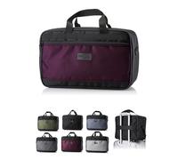 BambiniWelt by Rafael K. Sac bagage à main pour Ryanair 40 x 25 x 20 cm 40 x 30 x 20 cm [Sac à main] Avion Sac de voyage pliable Valise Weekender Bagage à main, Bordeaux chiné (M2), 40x25x20 cm (S)