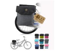 BambiniWelt by Rafael K. Sacoche de vélo - Sacoche de porte-bagages imperméable pour vélo d’enfant 18-24 pouces - pour tous les vélos PUKY et WOOM - Sacoche de vélo robuste (gris (M2))