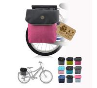 BambiniWelt by Rafael K. Sacoche de vélo - Sacoche de porte-bagages imperméable pour vélo enfant 18-24 pouces - pour tous les vélos PUKY et WOOM - Sacoche de vélo robuste (rose (M2))