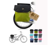 BambiniWelt by Rafael K. Sacoche pour porte-bagages pour vélo [Sacoche pour vélo pour enfants] imperméable adaptée pour 18-24 pouces par exemple pour tous les vélos Puky (vert (M2))