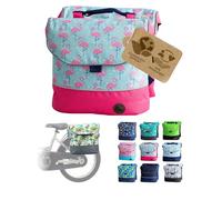 BambiniWelt by Rafael K. Sacoche - Sacoche de porte-bagages imperméable pour vélo d'enfant 18-24 pouces - pour tous les vélos PUKY et WOOM - Sacoche de vélo robuste, Couleur: Modèle 25 (M1)