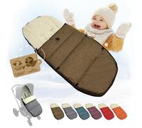 BAMBINIWELT Chancelière d'hiver compatible avec poussette Bugaboo - Chancelière chaude pour bébé avec laine d'agneau, réglable et lavable - Imperméable et coupe-vent, flexible et adaptée, couleur