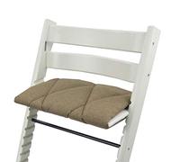 BAMBINIWELT - Coussin junior pour adulte - Coussin d'assise pour marchepied - Compatible avec chaise haute Stokke Tripp Trapp Trapp - Grand coussin pour repose-pieds (marron)