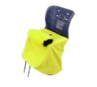 Bambiniwelt - Couvre-jambes pour enfant - Pour siège de vélo - Avec manchon supplémentaire en micropolaire - Softshell - Coupe-vent et imperméable