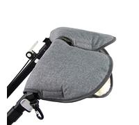 Bambiniwelt Gants chauffants universels pour poussette, buggy Jogger avec laine 2 pièces (gris foncé) XX