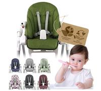 BAMBINIWELT Housse de coussin de rechange compatible avec Peg Perego Zero3 et Siesta MELIERT (vert chiné)