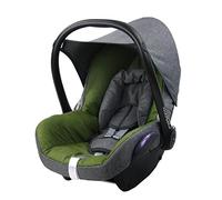 BAMBINIWELT Housse de rechange, compatible avec Maxi-Cosi CabrioFix pour porte-bébé 6 pièces Kit complet en mélange de polyester de qualité supérieure (gris chiné/vert foncé)