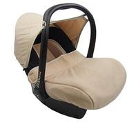 Bambiniwelt Housse de rechange compatible avec Maxi-Cosi CabrioFix pour siège bébé 7 pièces (noir/beige)