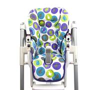 Bambiniwelt Housse de rechange compatible avec Peg Perego Prima Pappa-Diner (éléphants verts)