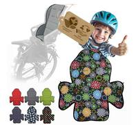 Bambiniwelt Housse de rechange pour siège de vélo compatible avec Römer Jockey Design MOD 2 (fleurs grises multicolores)