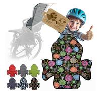 Bambiniwelt Housse de rechange pour siège de vélo compatible avec Römer Jockey Design MOD 2 (fleurs brunes)