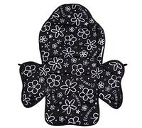 Bambiniwelt Housse de rechange pour siège de vélo compatible avec Römer Jockey Design MOD 2 (fleurs noires)