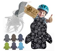 Bambiniwelt Housse de rechange pour siège de vélo compatible avec Römer Jockey Design MOD 3 (fleurs noires)