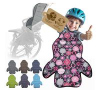 Bambiniwelt Housse de rechange pour siège de vélo compatible avec Römer Jockey Design MOD 3 (fleurs grises et roses)
