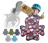 Bambiniwelt Housse de rechange pour siège de vélo compatible avec Römer Jockey Design MOD 5 (fleurs grises et roses)