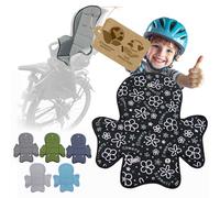 Bambiniwelt Housse de rechange pour siège de vélo compatible avec Römer Jockey Design MOD 5 (fleurs noires)