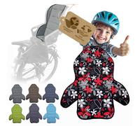 Bambiniwelt Housse de rechange pour siège de vélo compatible avec Römer Jockey Design MOD3 (fleurs noires et rouges)