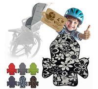 Bambiniwelt Housse de siège de rechange pour siège de vélo compatible avec Römer Jockey Design MOD 2 (grandes fleurs noires et blances)