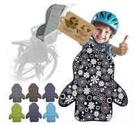 Bambiniwelt Housse de siège de rechange pour siège de vélo compatible avec Römer Jockey Design MOD 3 (fleurs noires et blances)