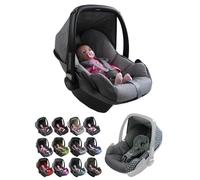 BambiniWelt Lot de 5 housses de rechange pour siège bébé Maxi-Cosi Pebble avec housse de siège, rembourrage de ceinture, pare-soleil et appuie-tête, couleur : gris chiné/gris clair