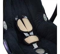 BAMBINIWELT Lot de coussinets de ceinture universels pour siège auto, compatible avec Maxi Cosi Cybex (beige)