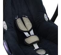 BAMBINIWELT Lot de coussinets de ceinture universels pour siège auto, compatible avec Maxi Cosi Cybex (cappuchino)