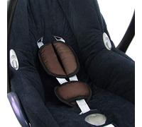 BAMBINIWELT Lot de coussinets de ceinture universels pour siège auto Compatible avec Maxi Cosi Cybex (Marron)