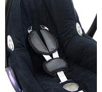 BAMBINIWELT Lot de coussinets de ceinture universels pour siège de voiture, compatible avec Maxi Cosi Cybex (gris foncé)