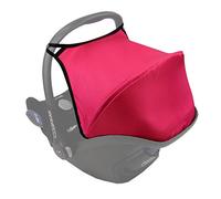 BAMBINIWELT Pare-soleil pour siège bébé compatible avec Maxi Cosi Cabrio-FIX + rembourrage de ceinture gratuit (rose)