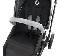 BAMBINIWELT Protection de repassage pour le ventre à monter - Compatible avec les poussettes Bugaboo (gris clair long)