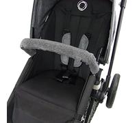 BAMBINIWELT Protection de repassage pour le ventre à monter - Compatible avec les poussettes Bugaboo (gris foncé long)