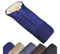 BAMBINIWELT Sac de pieds d'hiver en laine pour poussette, joggeur, poussette ou traîneau Taille ajustable