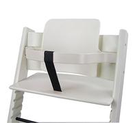 Bambiniwelt Sangle d'entrejambe compatible avec la chaise haute Stokke Tripp Trapp en cuir véritable (Noir)