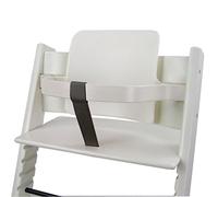 Bambiniwelt Sangle d'entrejambe compatible avec la chaise haute Stokke Tripp Trapp en cuir véritable (gris foncé)