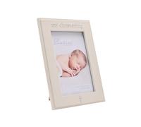 Bambino Cadre photo en résine - « My Christening » 10,2 x 15,2 cm | Cadeau souvenir autonome pour baptême, nouveau-né, bébé garçon ou fille | Décoration classique pour chambre d'enfant pour étagère ou
