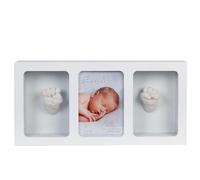 Bambino Cadre photo et kit de moulage pour bébé Blanc