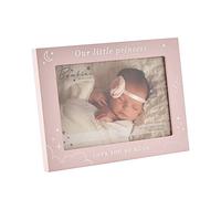 Bambino Cadre photo pour bébé 15,2 x 10,2 cm Motif lune et étoiles Rose