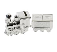 Lime Shop - CG404 - Tirelire en Métal Argenté - Première Mèche et Première Dent (First Tooth & Curl) - 19.2 x 8.8 x 5.6 cm