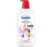 Bambino Enfants Gel nettoyant pour le corps et les cheveux 2 en 1 Bolek et Lolek - Flamant, 1000 ml