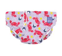 Bambino Mio, Couche de bain Lavable Révolutionnaire, pour bébés et tout-petits, unisexe, pour garçons et filles, crique aux crabes, S (<6 mois)