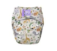 Bambino Mio Couche Lavable Révolutionnaire (BANDE SAFARI) - Couche tout-en-un évolutive dès la naissance, avec intérieur effet au sec