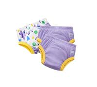 Bambino Mio Culotte d'apprentissage Lavable, lot de 3 (3-4 Ans - Dinosaure violet) Pour les bébés et les enfants en bas âge, les garçons et les filles