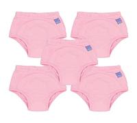 Bambino Mio, Culotte d'apprentissage Lavable, unisexe, pour garçons et filles, rose pâle, 2-3 ans, lot de 5